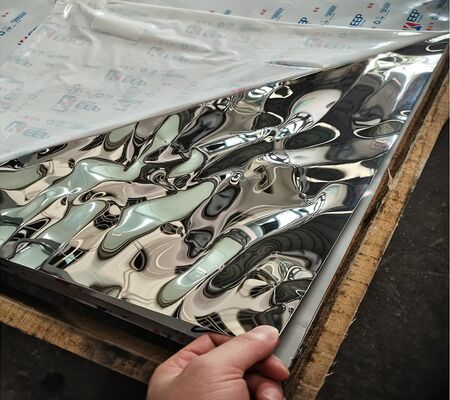 304 miroir panneaux en acier inoxydable pour plafonds