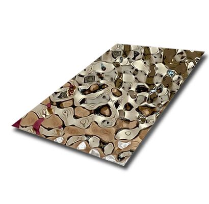 Bon prix Tôles en acier inoxydable 304/316 à ondulations d'eau miroir pour la conception de plafonds en ligne