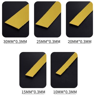 Bon prix Bande de finition en acier inoxydable miroir doré auto-adhésive, décoration murale DIY en ligne
