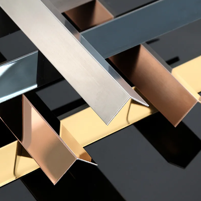 Bon prix 304 acier inoxydable L Angle Trim Metal Edge Guard pour le coin de la tuile de mur en ligne