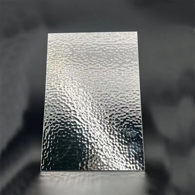 Bon prix Tôle d'acier inoxydable 304 avec texture martelée faite à la main et double film PVC pour usage décoratif en ligne