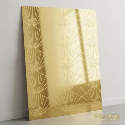 Bon prix Plaque en acier inoxydable 304 gravée en miroir d'or avec une surface de miroir / gravée de 1219x3048 mm online
