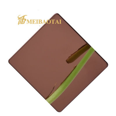 Bon prix PVD couleur miroir finition décorative en acier inoxydable feuille norme DIN pour la décoration élégante des murs et des plafonds en ligne