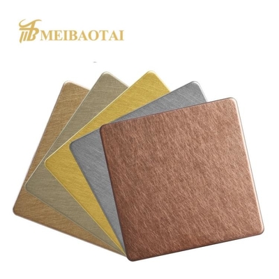 Tôle décorative d'acier inoxydable 3mm technique de Viberation de 304 catégories
