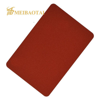 Tôle d'acier inoxydable décorative sablée de 1219 mm de largeur, revêtue de couleur PVD, pour murs de cuisine