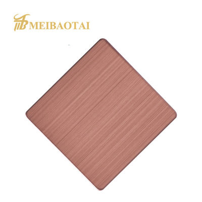 Bon prix norme de Rose Gold gigaoctet de feuille d'acier inoxydable de délié de 1000x2000mm en ligne