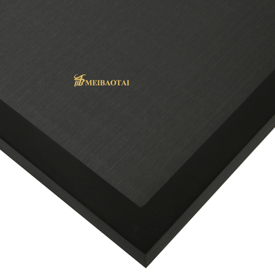 feuille noire 4*8FT d'acier inoxydable de délié d'épaisseur de 0.65mm
