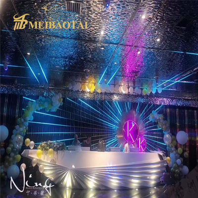 Bon prix Plaque ondulée en acier inoxydable 304 en PVD bleu, large de 1000 mm, destinée aux applications décoratives en ligne