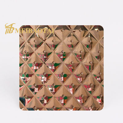 Bon prix SS201 acier inoxydable Diamond Plate, tôle d'acier de relief par 10ft 0.75mm profondément en ligne