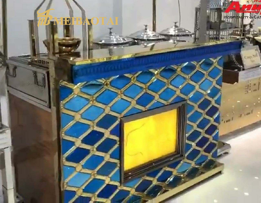 Le losange a gravé des panneaux en refief d'acier inoxydable pour décorer des buffets