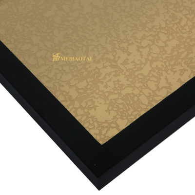Bon prix 3048mm miroir d'or gravé en acier inoxydable feuille pour la décoration de l'ascenseur armoire en ligne