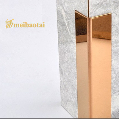 Miroir d'or de profils d'équilibre de tuile d'acier inoxydable de longueur de 3048MM