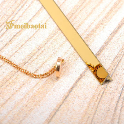 Bon prix T6 en forme de carreaux en acier inoxydable en forme de V enduit d'or pour la protection contre les éclaboussures et les murs en ligne