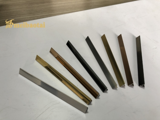 Miroir et délié décoratifs de couleur d'équilibre de tuile d'acier inoxydable de fente de T