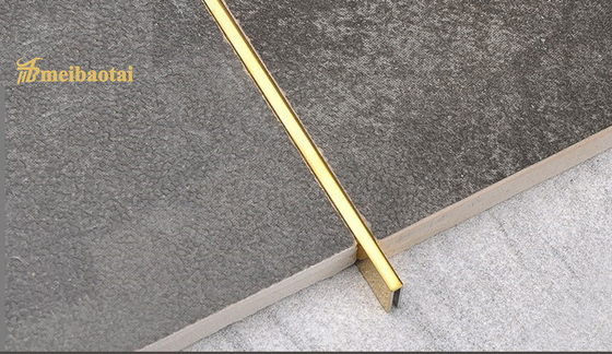 équilibre de tuile d'acier inoxydable de 12mm, bord de frontière de tuile d'acier inoxydable de 40 Elongness