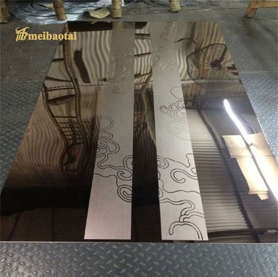 Bon prix Bord gravé à l'eau-forte de fente d'épaisseur de la feuille 1.0mm-3.0mm d'acier inoxydable d'ascenseur en ligne