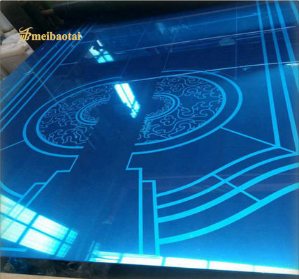 Bon prix La feuille décorative d'acier inoxydable d'ascenseur gravure à l'eau forte de miroir a coloré la norme d'AISI en ligne