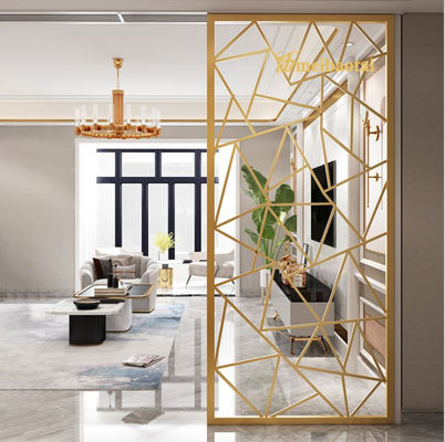 Bon prix Diviseur de pièce en acier inoxydable revêtu de PVD à découpe laser avec dureté HV230 pour les espaces de vie modernes en ligne