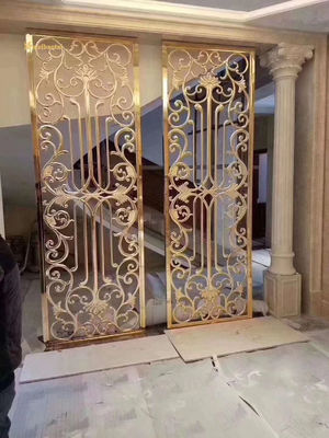 Bon prix 201 304 Chambre en acier inoxydable en forme à carreaux Diviseur d'hôtel en ligne