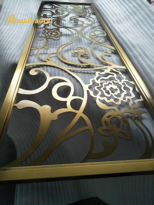 Bon prix MBT Diviseur de chambre en acier inoxydable 0,3 mm Décoration d'hôtel Taille personnalisable en ligne