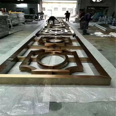 Bon prix 201 304 Diviseur de chambre en acier inoxydable Décoration hôtelière Taille personnalisable en ligne