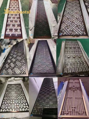 Bon prix Beaucoup de styles or rose bronze or couleur en acier inoxydable salle de séparation décoration hôtel, maison en ligne