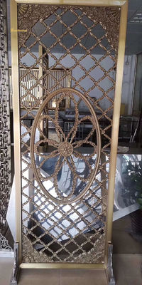 Bon prix Ligne de cheveux de miroir en acier inoxydable salle de séparation de broyeur bord de taille personnalisable en ligne