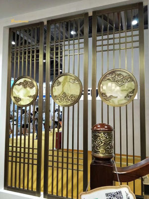 Bon prix SS304 201 Acier inoxydable brossé Écran Décoration Hôtel, Mur, Restaurant en ligne