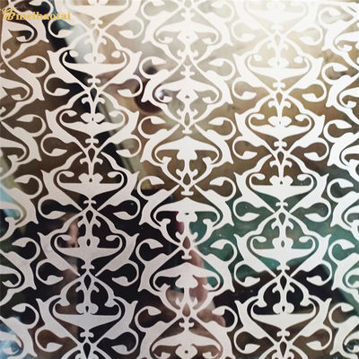 Plaque décorative en acier inoxydable 304 poli miroir, épaisseur 0,55 mm