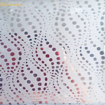Tôle d'acier inoxydable 304 de 1,0 mm d'épaisseur avec motif miroir gravé pour la décoration d'ascenseurs