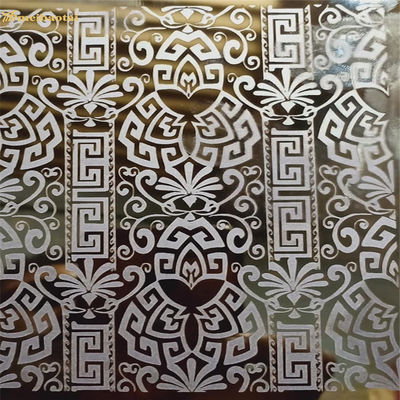 Bon prix Plaque d'acier inoxydable gravée miroir de grade 304 1219x2438mm pour décoration d'ascenseur en ligne