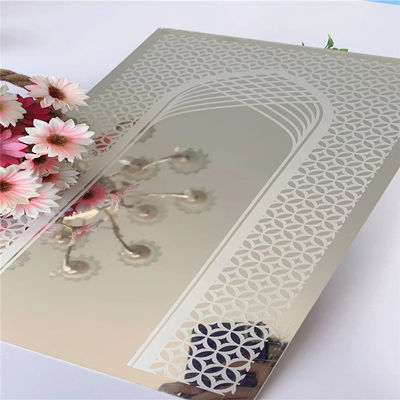 Bon prix L'ascenseur inoxydable solides solubles de miroir de plaque d'acier d'Aisi 304 argentés couvrent en ligne