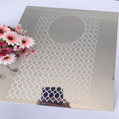 Tôle d'acier inoxydable 304 avec finition miroir dorée 1219x2438mm pour décoration d'ascenseur