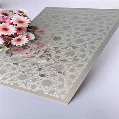 Le miroir viable de la feuille 4*8FT d'acier inoxydable d'ascenseur a adapté aux besoins du client