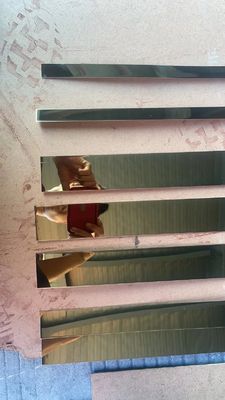 JIS Standard plaqué or bordure en acier inoxydable avec 0,85 mm d'épaisseur pour la protection des tuiles