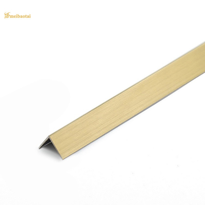 Bande de transition de plancher d'équilibre de tuile d'acier inoxydable de finition de délié d'or de PVD