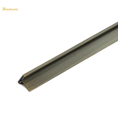Norme antique de l'équilibre T10X2438mm ASTM de tuile d'acier inoxydable de couleur de cuivre