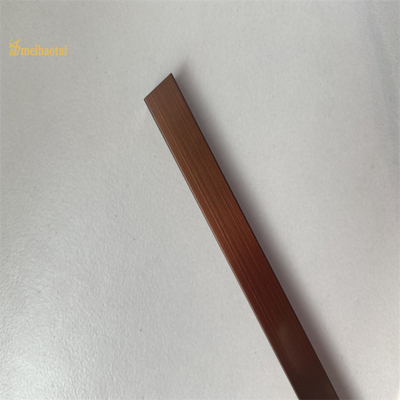 Fente Profilm de l'épaisseur U de Champagne Stainless Steel Tile Trim 0.6MM
