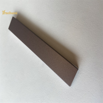 Le métal sablé U d'équilibre de tuile d'acier inoxydable profile l'épaisseur de 0.75mm