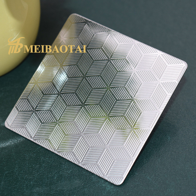 Rayez la résistance SS304 201 430 a gravé le plat en refief de décoration de feuille d'acier inoxydable