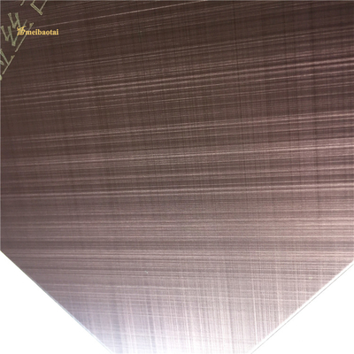Feuille balayée croisée en bronze 1219x2438mm d'acier inoxydable de délié