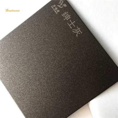 Anti empreinte digitale sablée de Grey Decorative Stainless Steel Sheet
