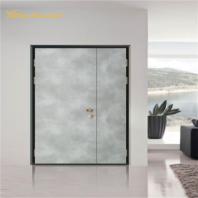 Bon prix Décoration inoxydable de porte de feuilles de couleur d'imitation en bois de stratifié blanc de grain en ligne