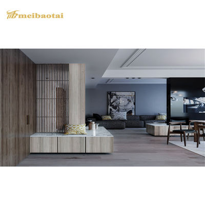Bon prix Les feuilles en stratifié inoxydables de grain en bois d'imitation décorent la largeur du bord 1000mm de mur en ligne