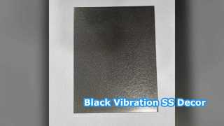Vibration SS Sheet Anti Bronze Black Decor